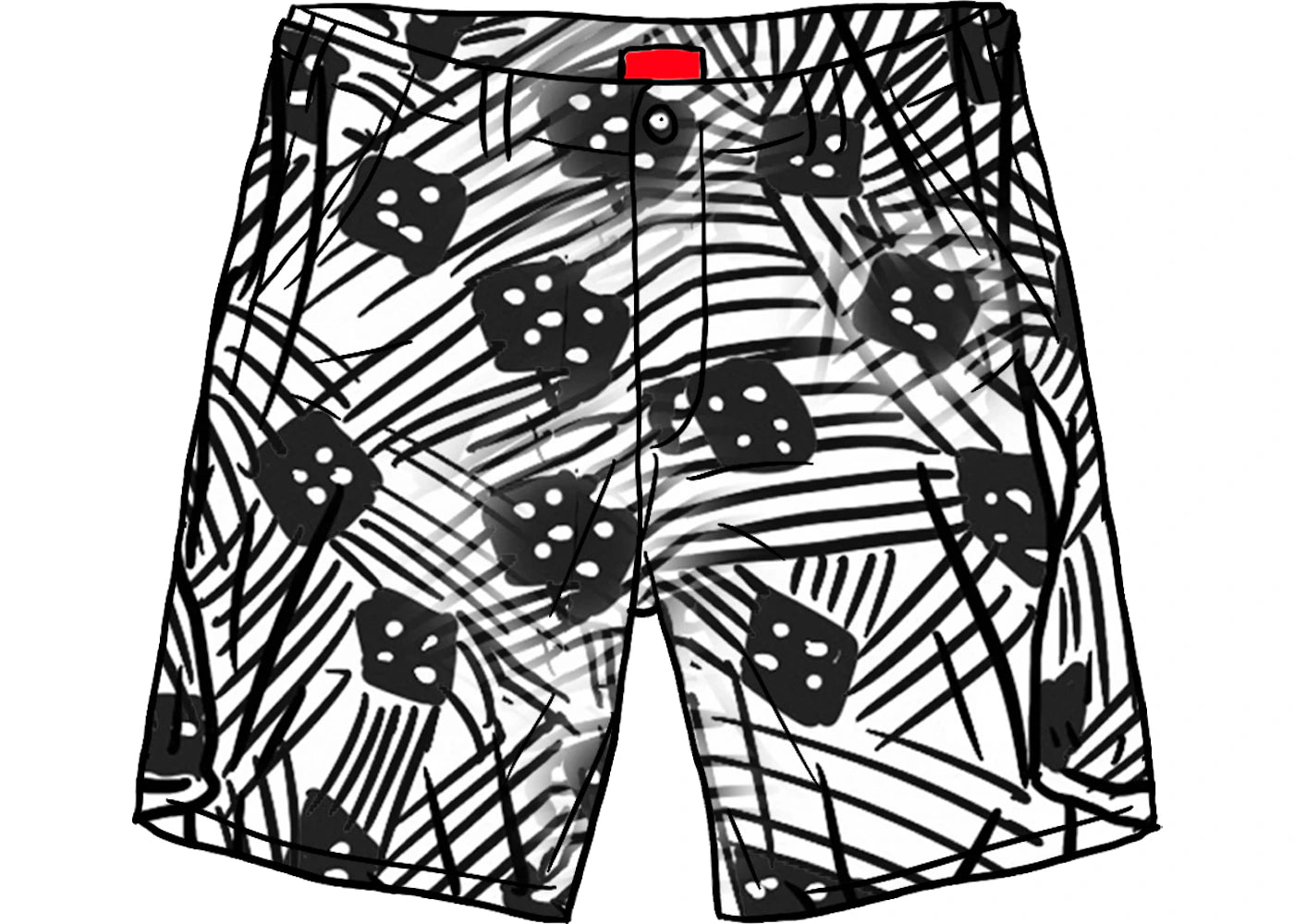 Supreme Work Short (SS20) Black Flags