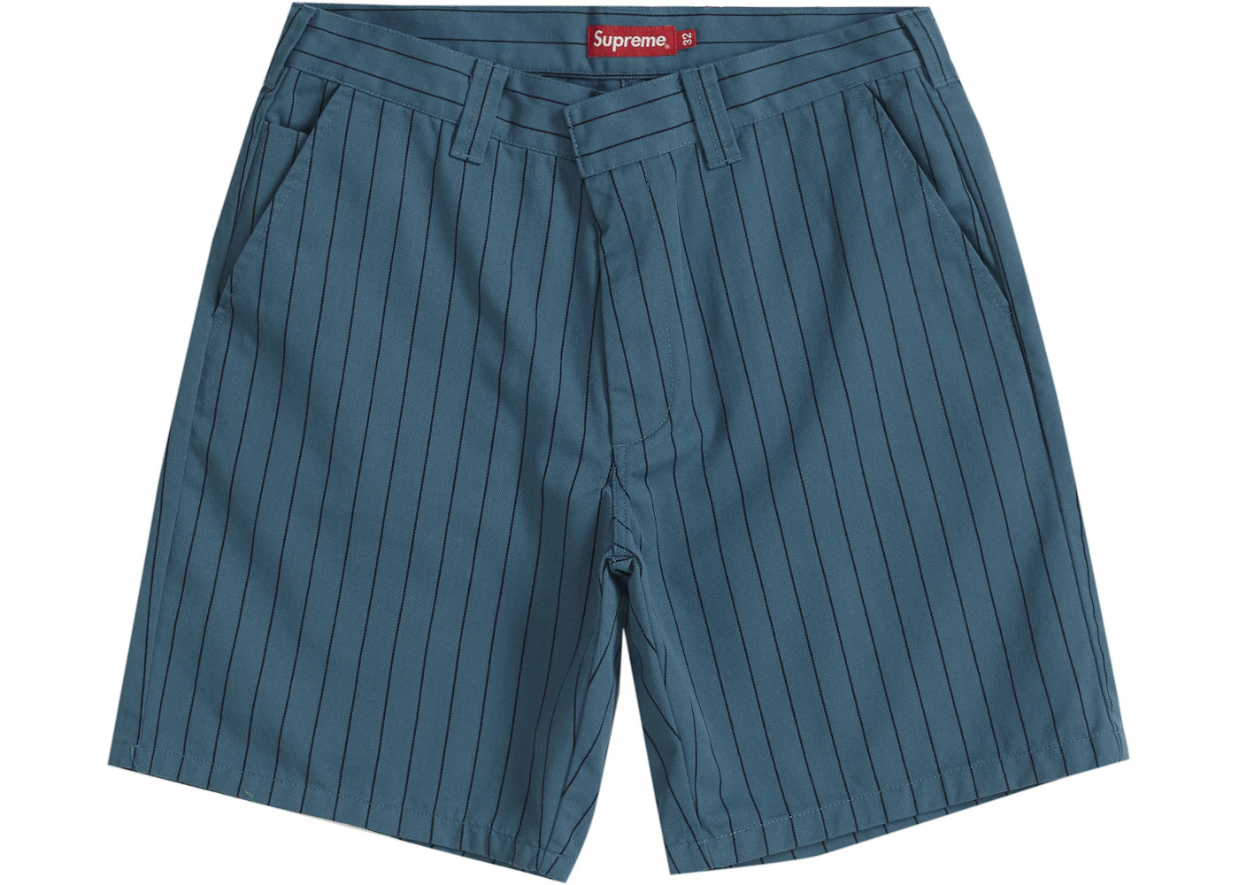 Supreme Work Short Teal Stripe