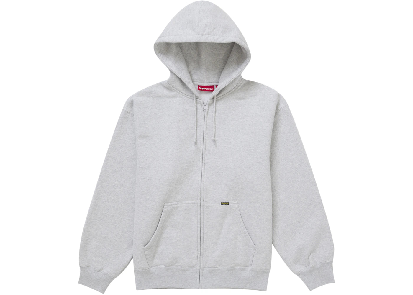 Supreme Work Zip Up Hooded Sweatshirt Ash Grey