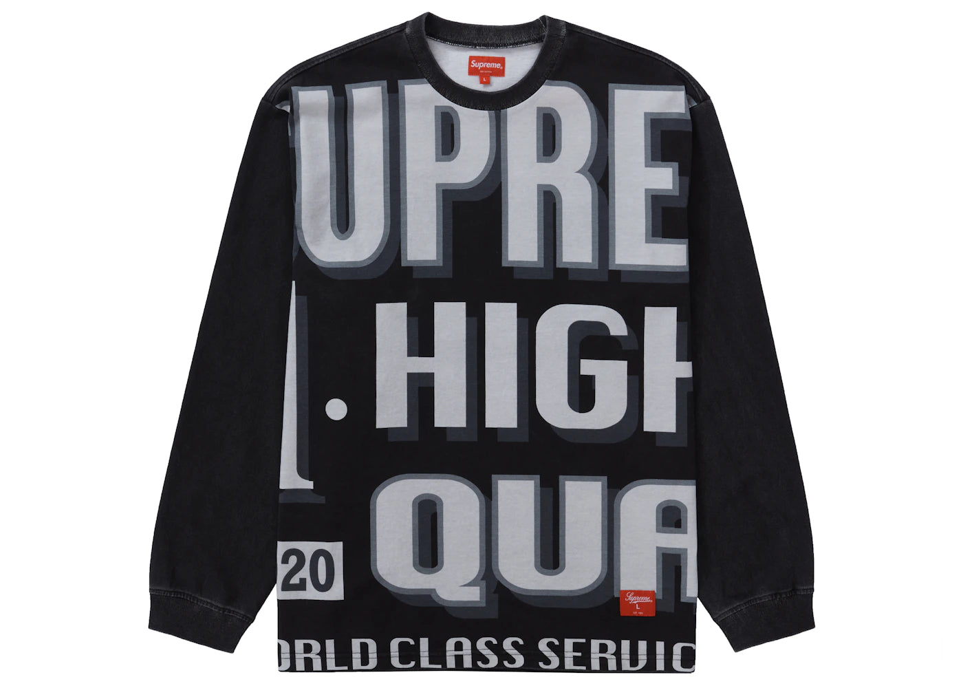 Supreme World Class L/S Top Black