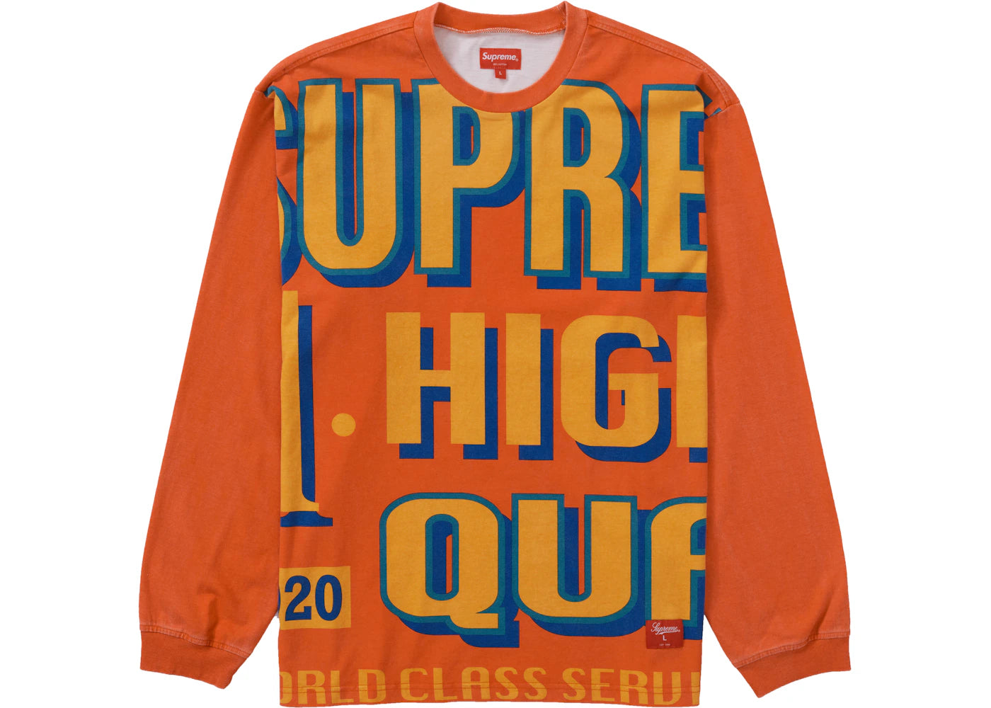 Supreme World Class L/S Top Orange