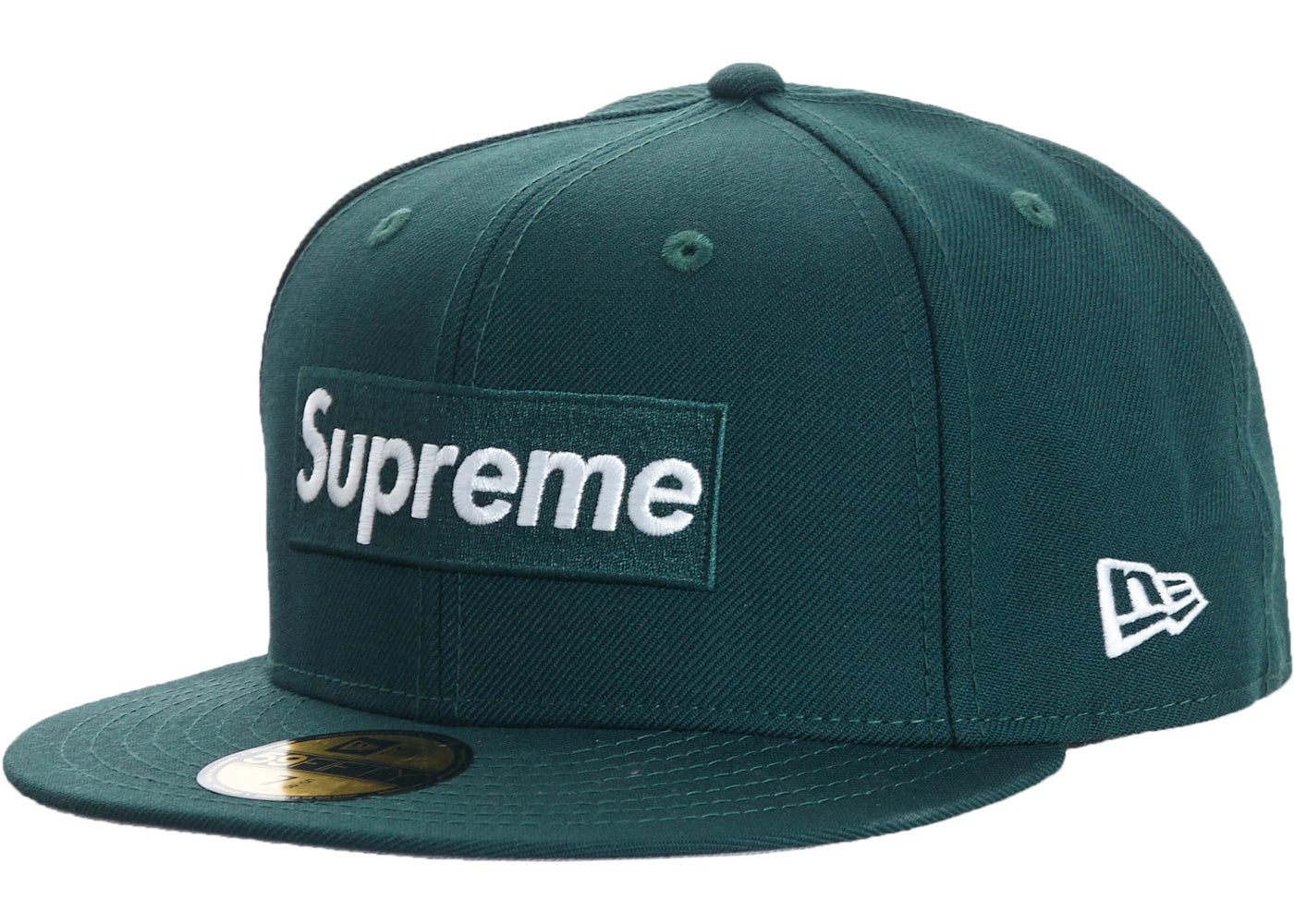 Supreme World Famous Box Logo New Era Dark Green