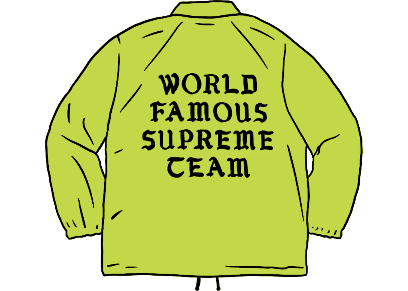 Supreme World Famous Coaches Jacket Lime