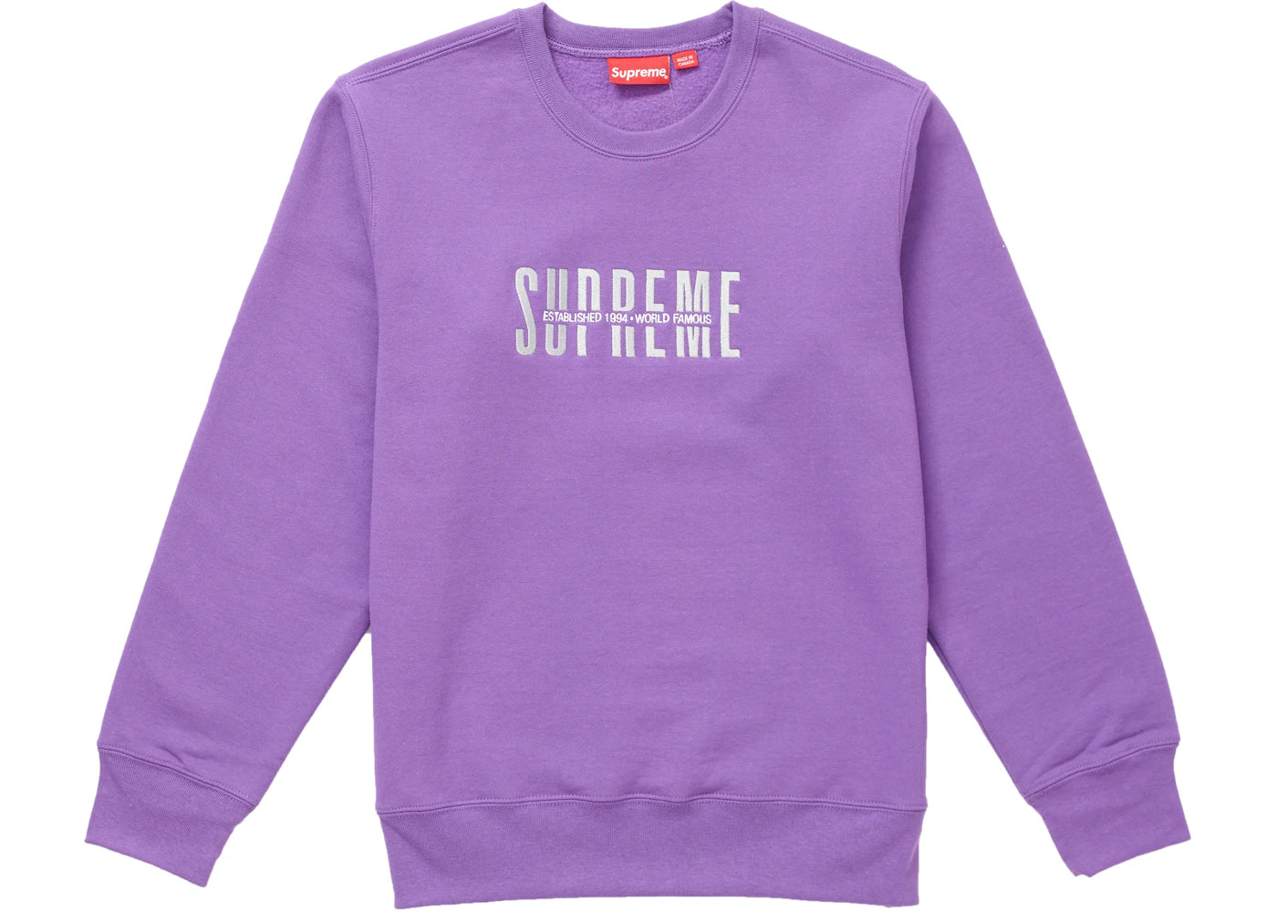 Supreme World Famous Crewneck Violet