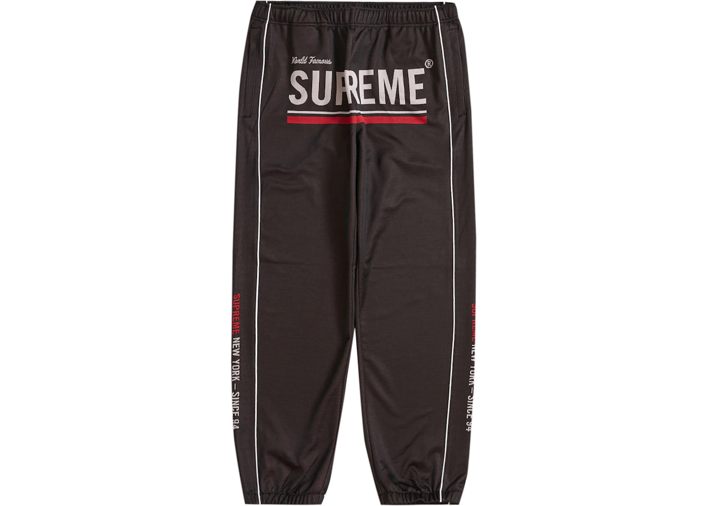 Supreme World Famous Jacquard Track Pant Black