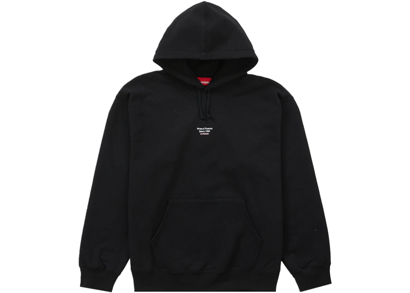 Supreme World Famous Micro Hooded Sweatshirt Black