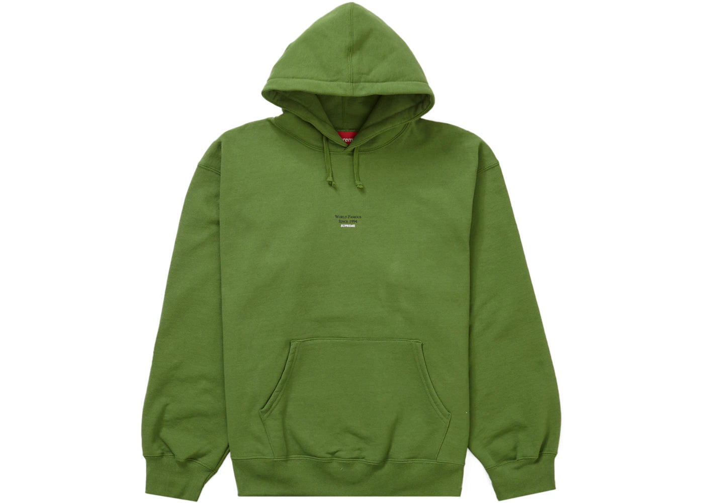 Supreme World Famous Micro Hooded Sweatshirt Green