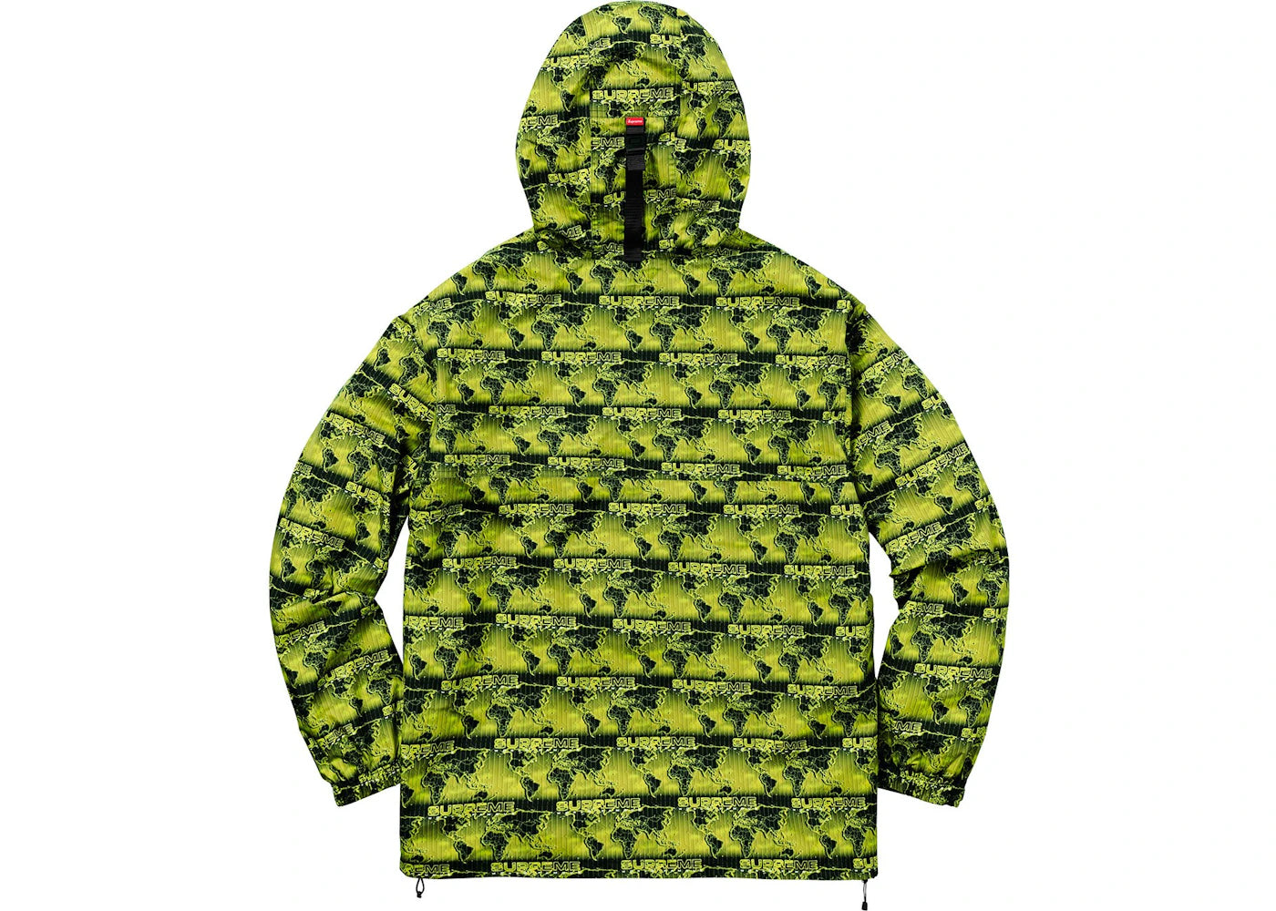 Supreme World Famous Taped Seam Hooded Pullover Green