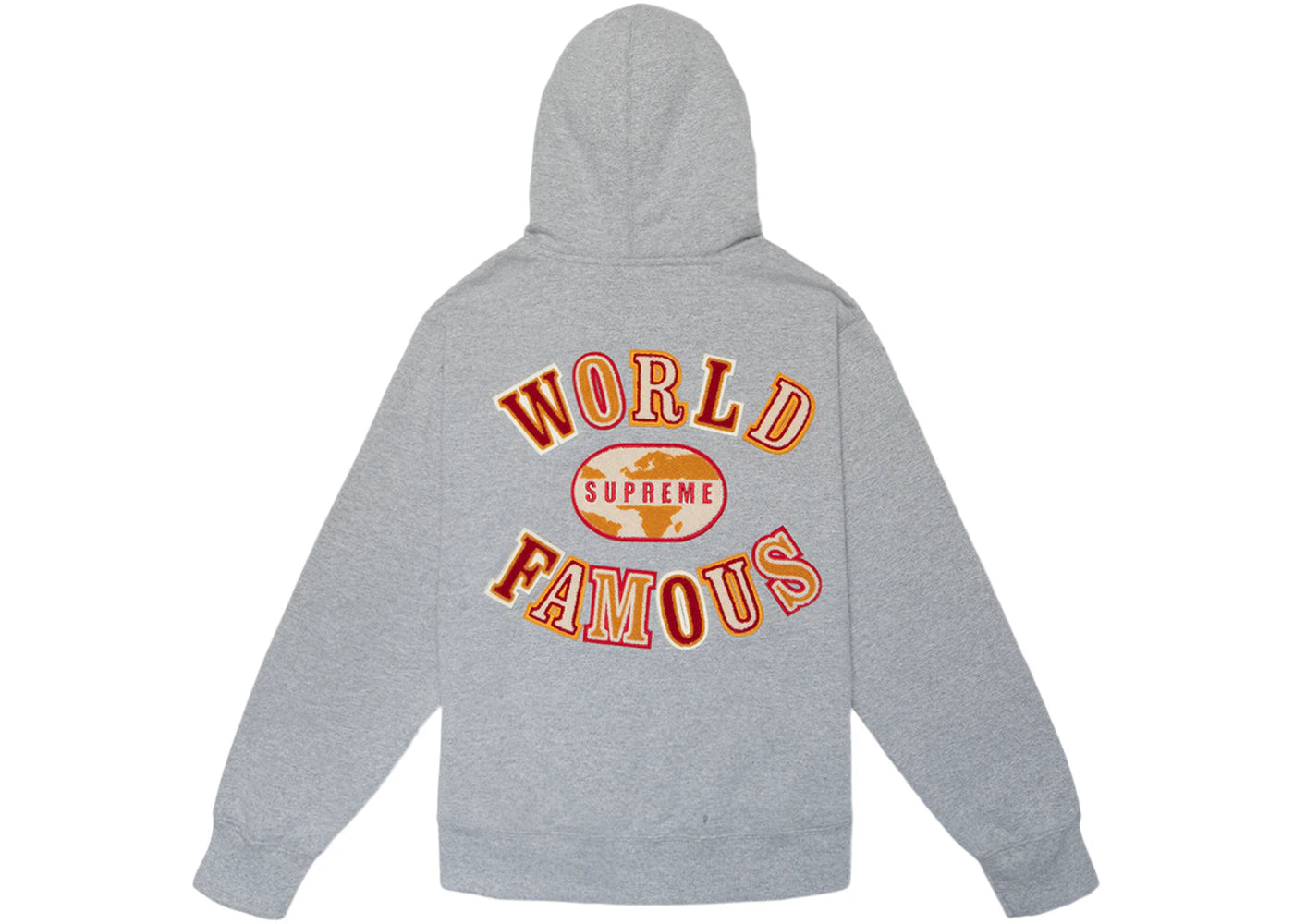 Supreme World Famous Zip Up Hooded Sweatshirt (SS20) Heather Grey
