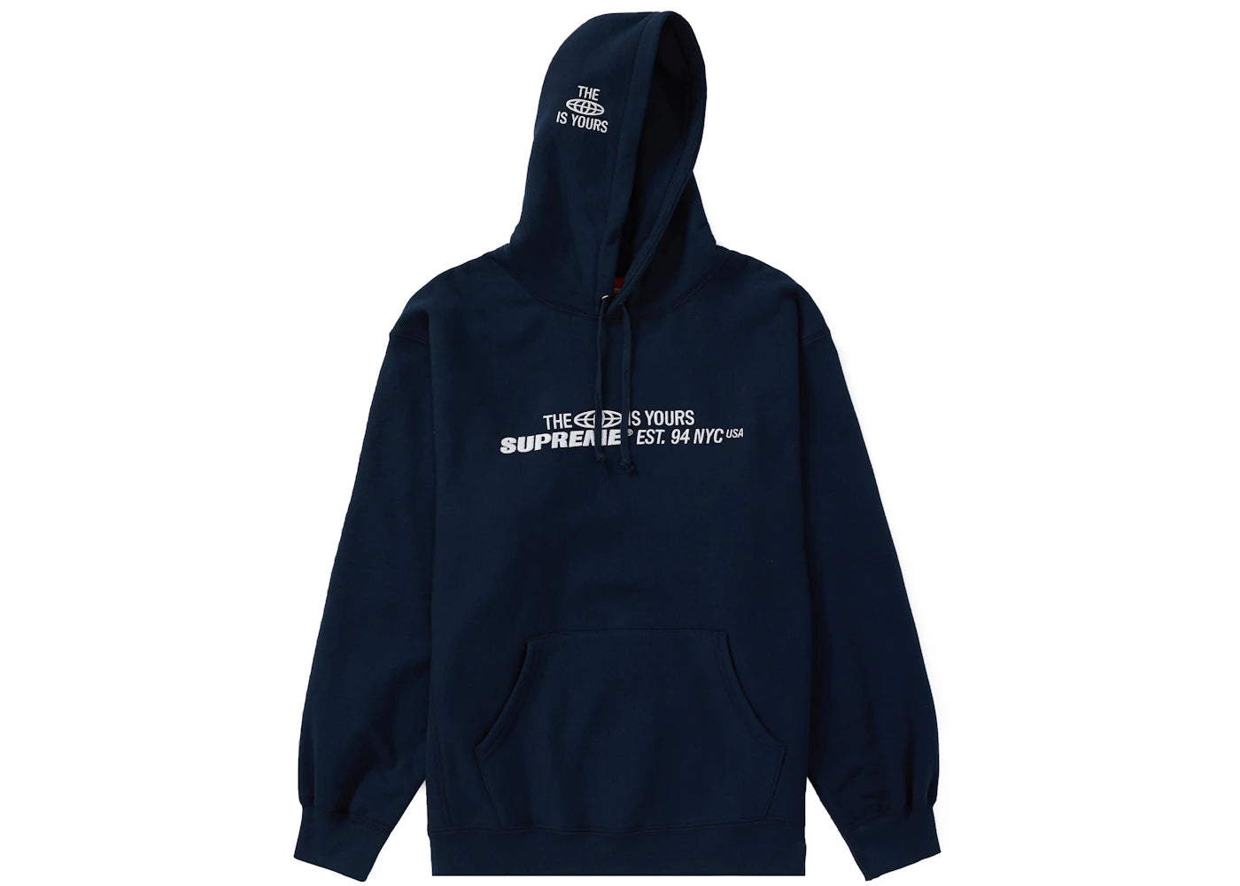 Supreme World Is Yours Hooded Sweatshirt Navy