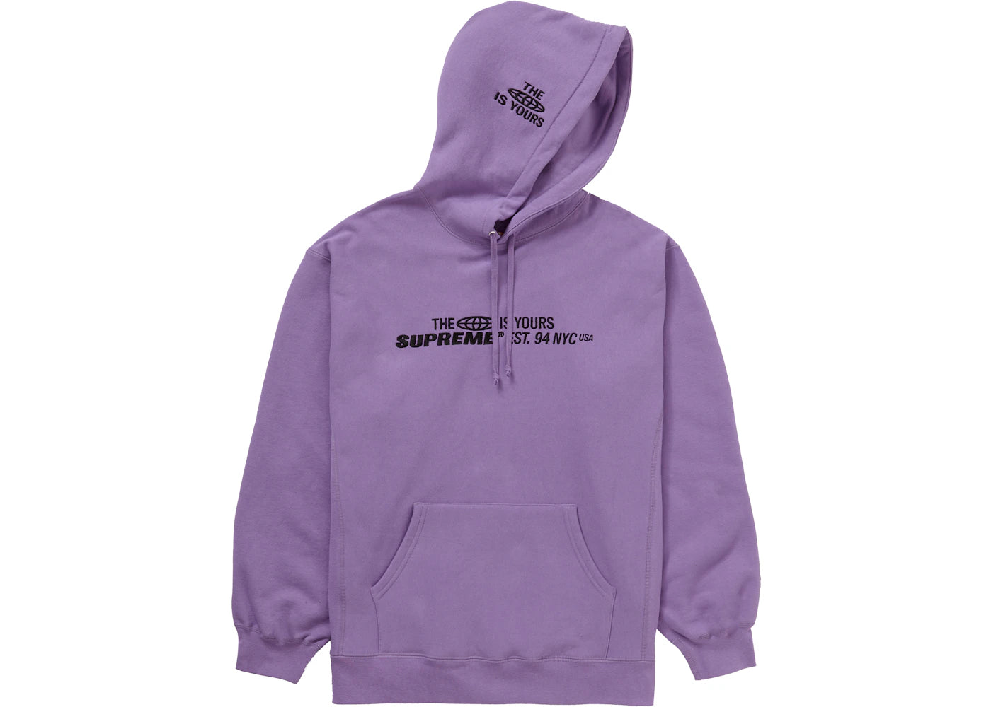 Supreme World Is Yours Hooded Sweatshirt Violet