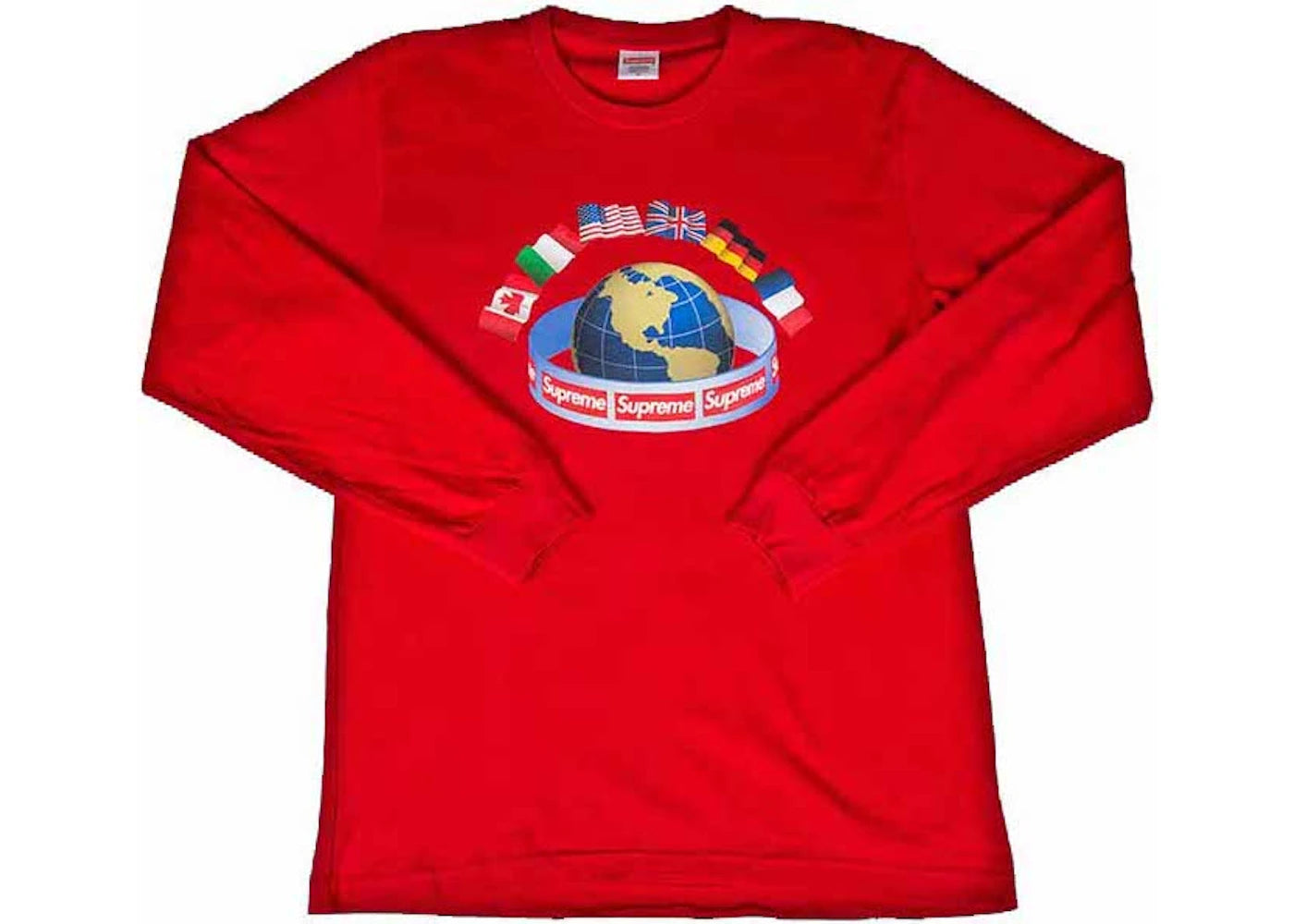 Supreme Worldwide Tee Red