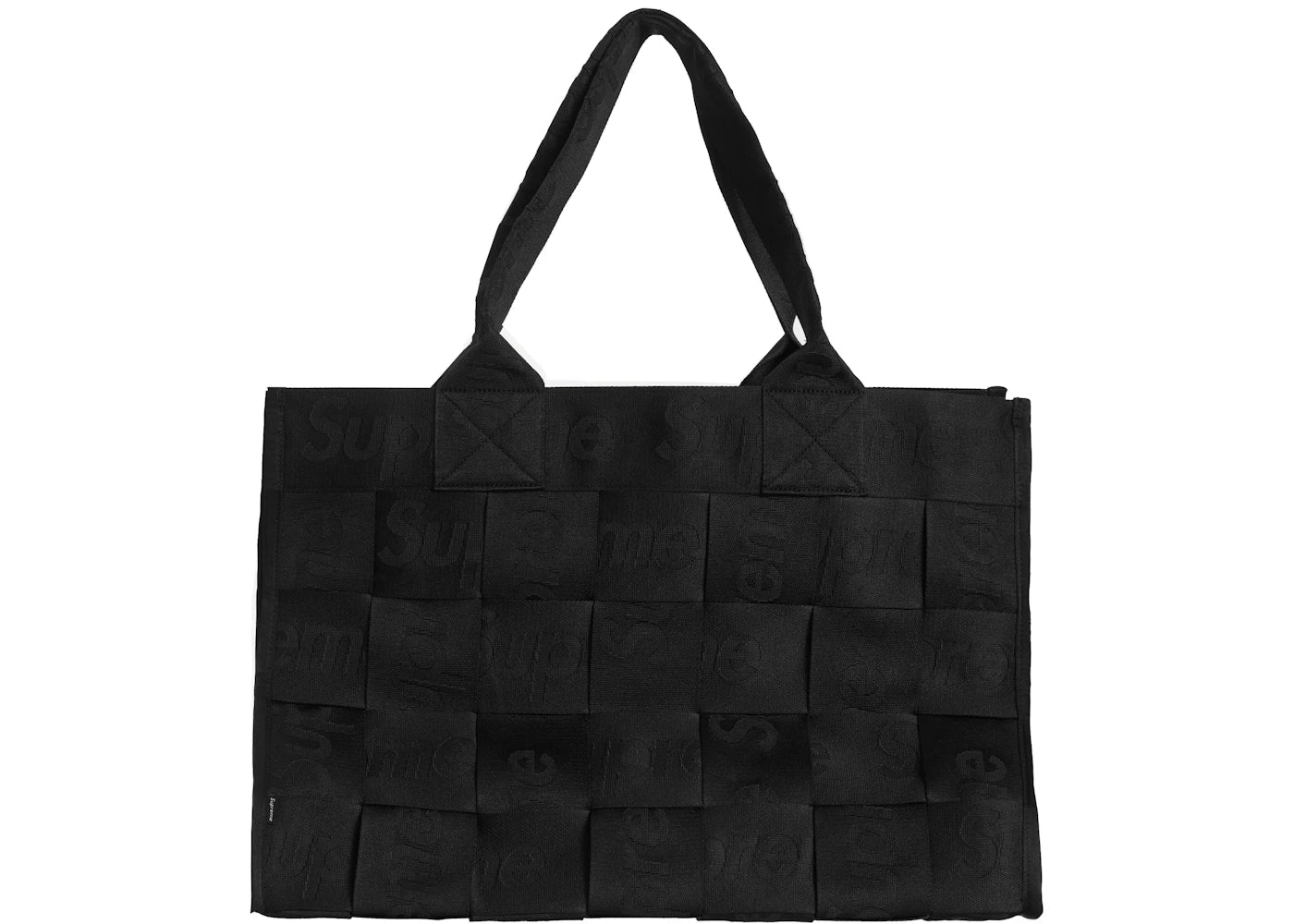 Supreme Woven Large Tote Bag Black