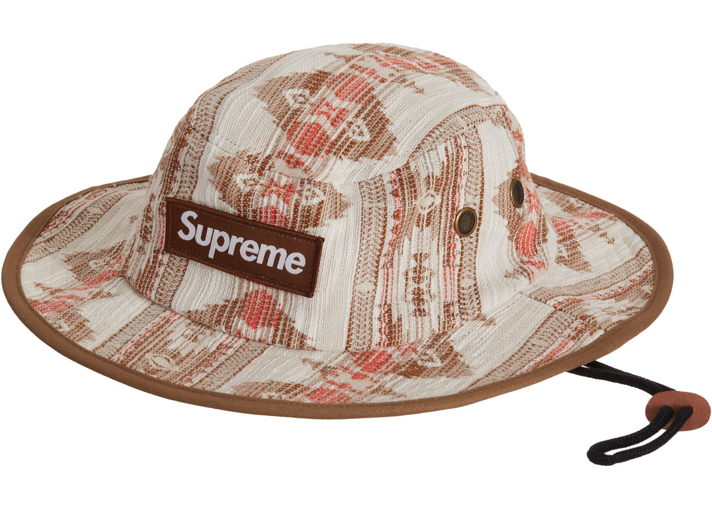 Supreme Woven Pattern Boonie Tan