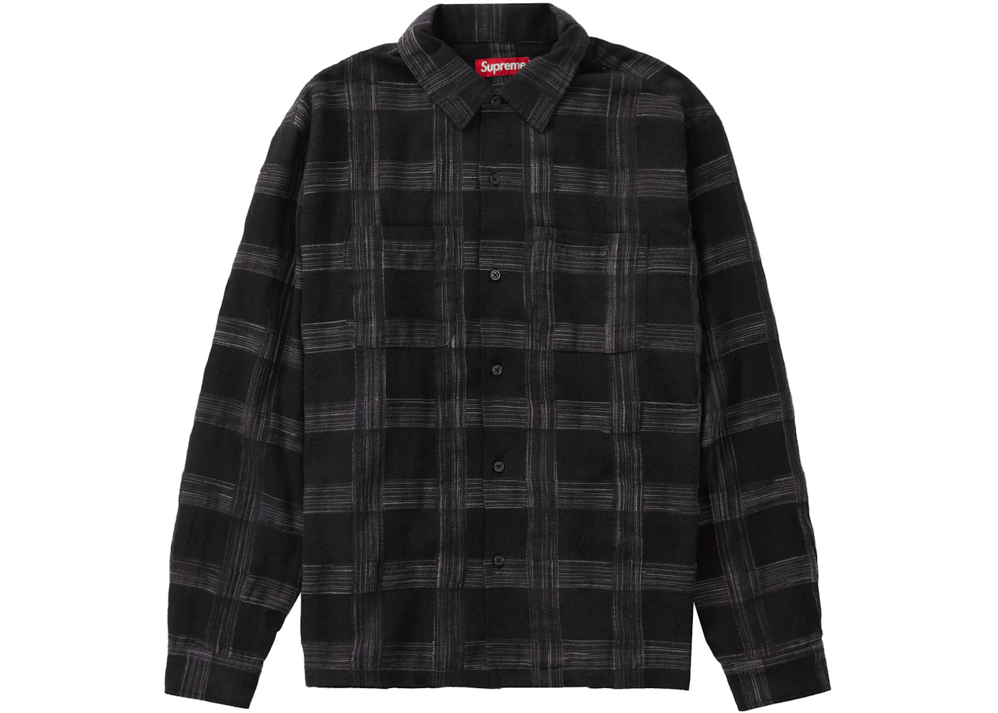 Supreme Woven Plaid Shirt Black