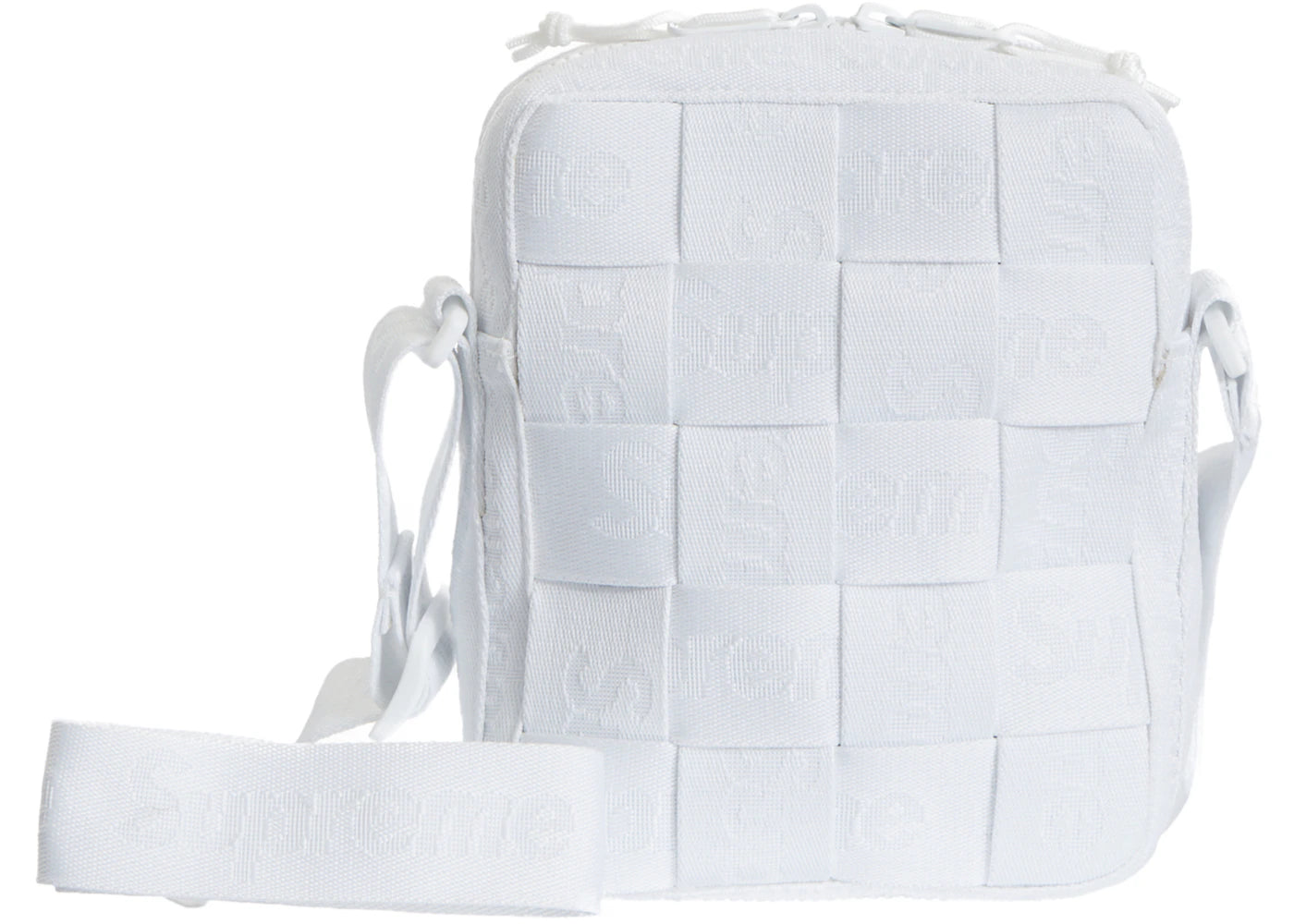 Supreme Woven Shoulder Bag White