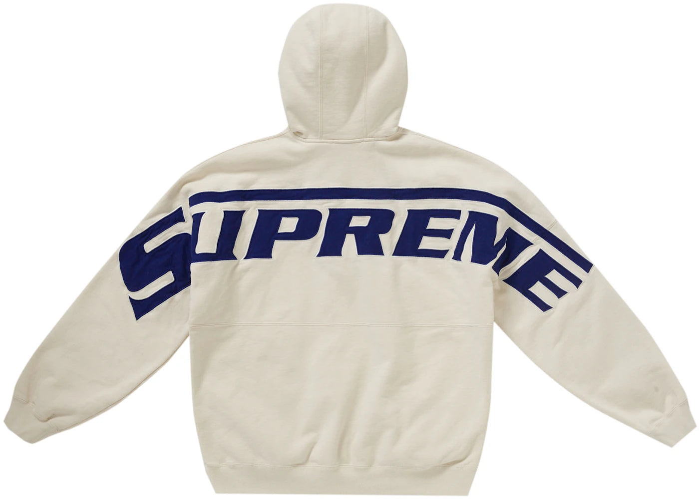 Supreme Wrapped Half Zip Hooded Sweatshirt Stone