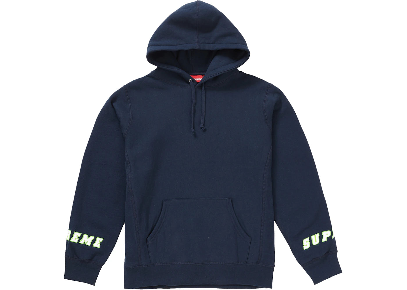 Supreme Wrist Logo Hooded Sweatshirt Navy