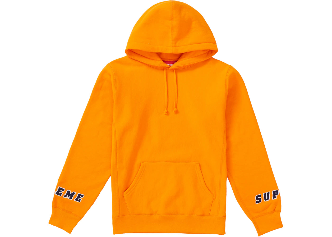 Supreme Wrist Logo Hooded Sweatshirt Orange