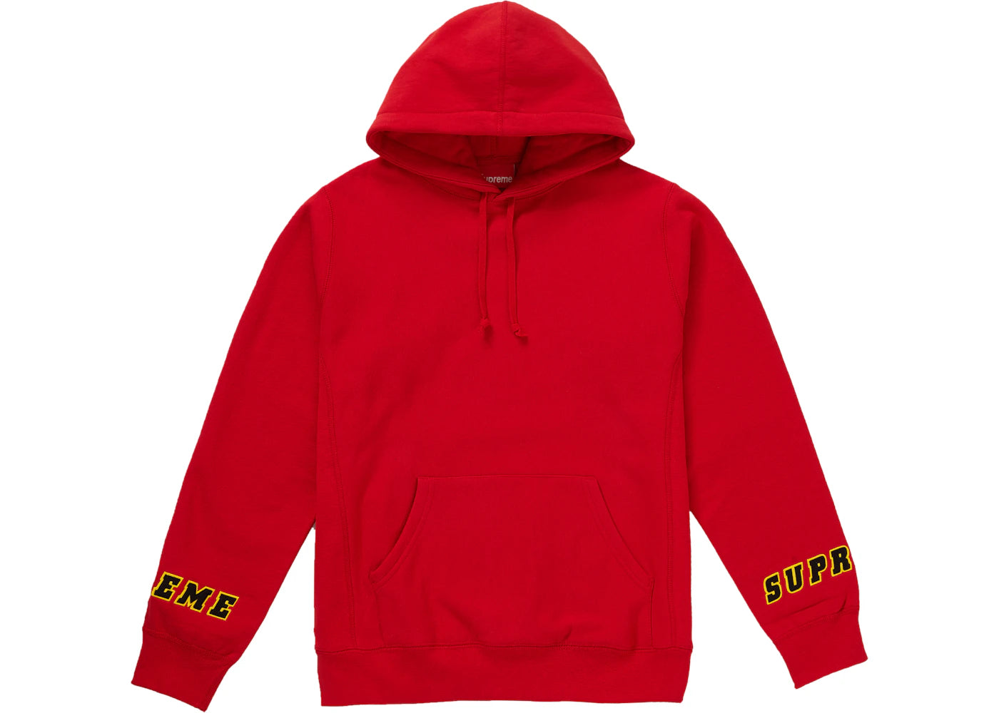 Supreme Wrist Logo Hooded Sweatshirt Red