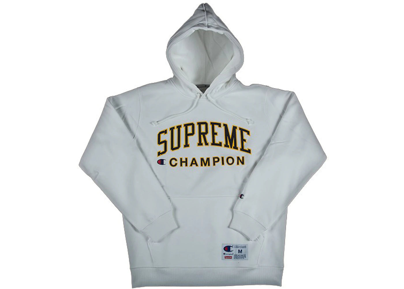 Supreme X Champion Hooded Sweatshirt White