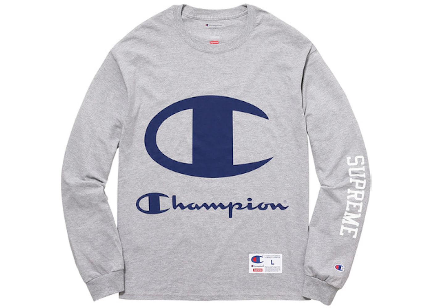 Supreme X Champion LS Tee Grey