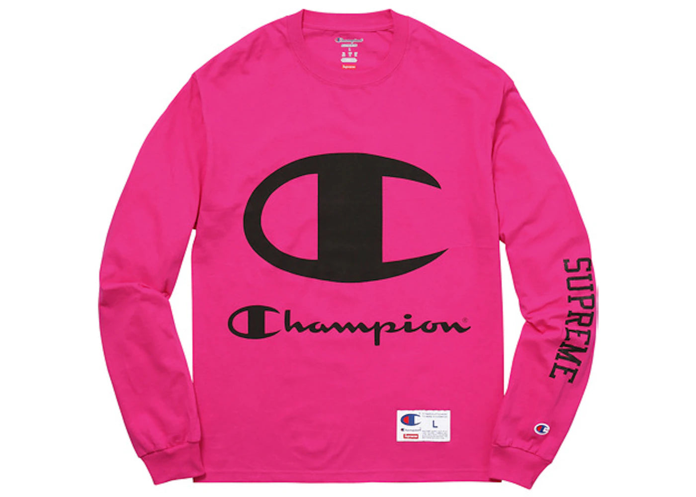 Supreme X Champion LS Tee Magenta