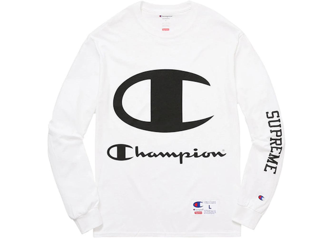 Supreme X Champion LS Tee White