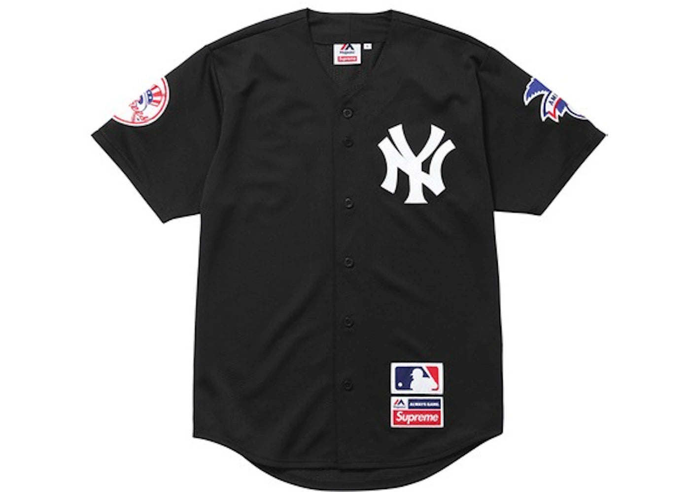 Supreme Yankees Baseball Jersey Black