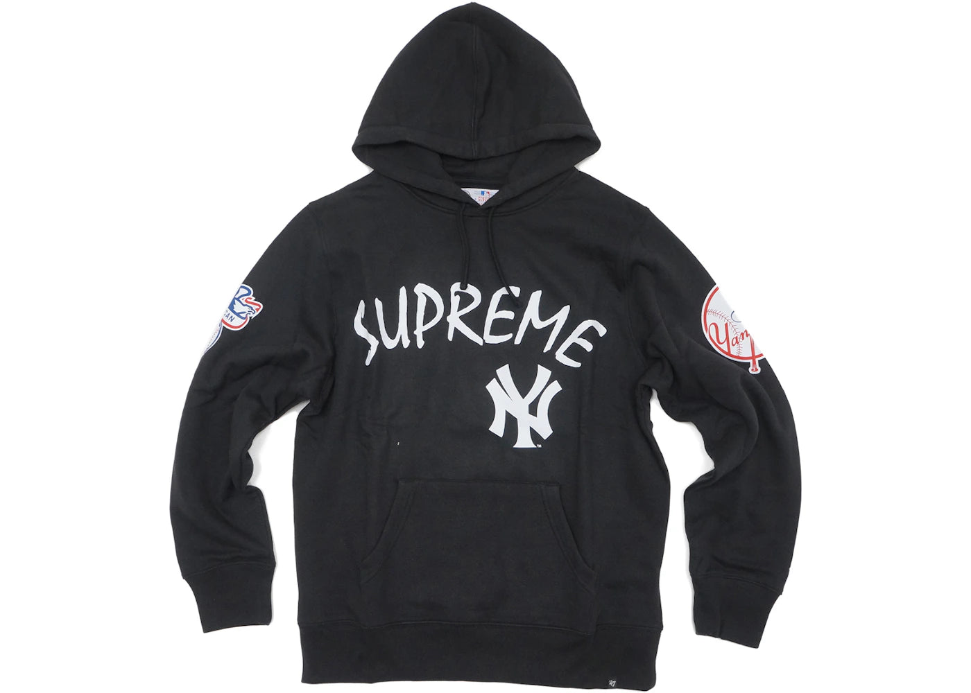 Supreme Yankees Hooded Sweatshirt Black