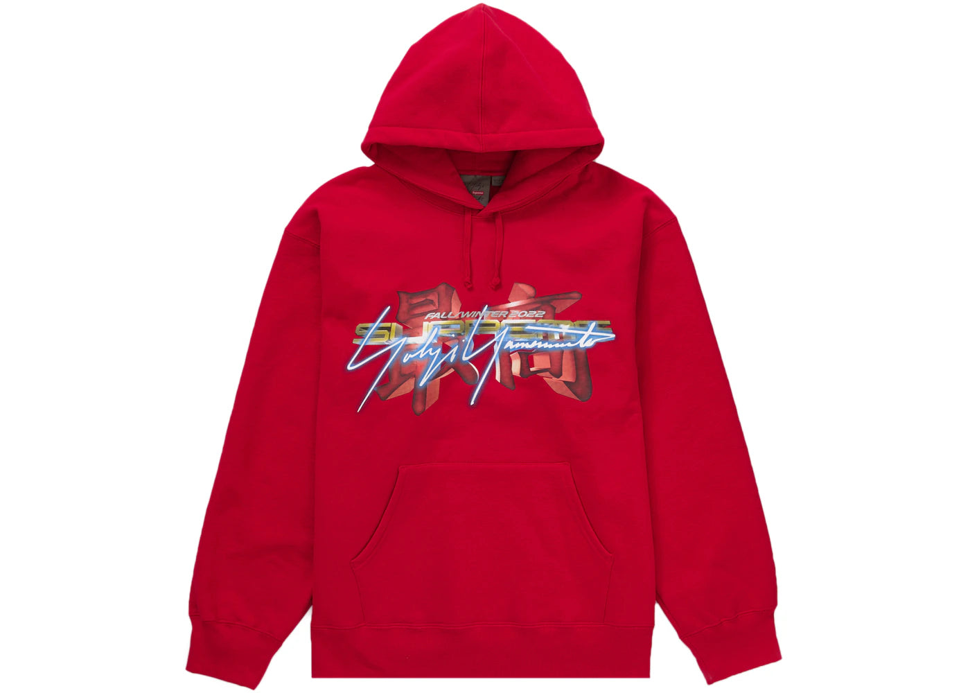 Supreme Yohji Yamamoto TEKKEN Hooded Sweatshirt Red