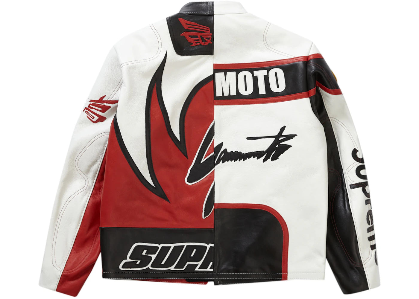 Supreme Yohji Yamamoto Vanson Leathers Split Jacket White