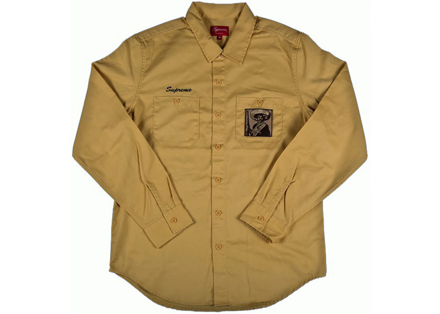 Supreme Zapata Work Shirt Yellow