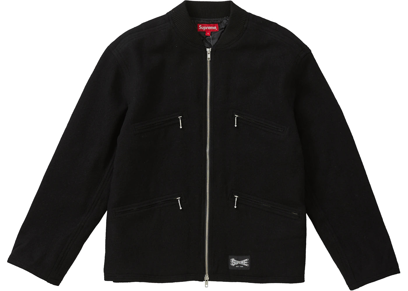 Supreme Zip Car Jacket Black