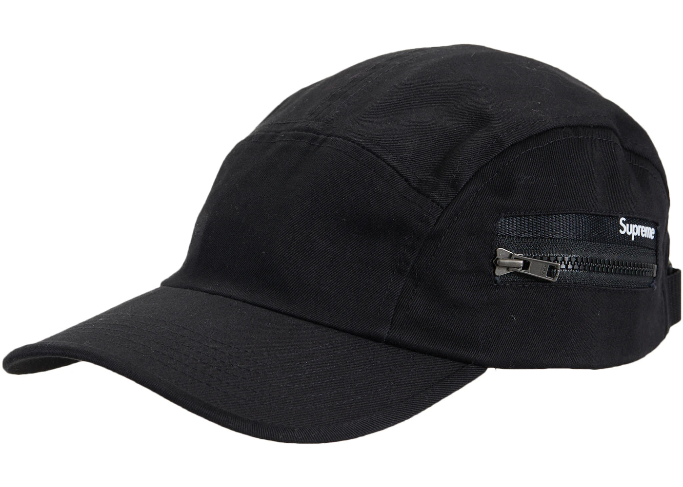 Supreme Zip Pocket Camp Cap Black