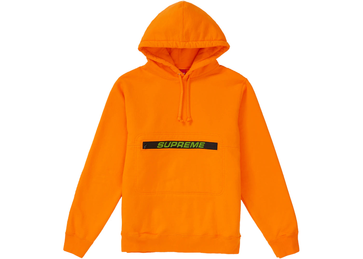 Supreme Zip Pouch Hooded Sweatshirt Orange