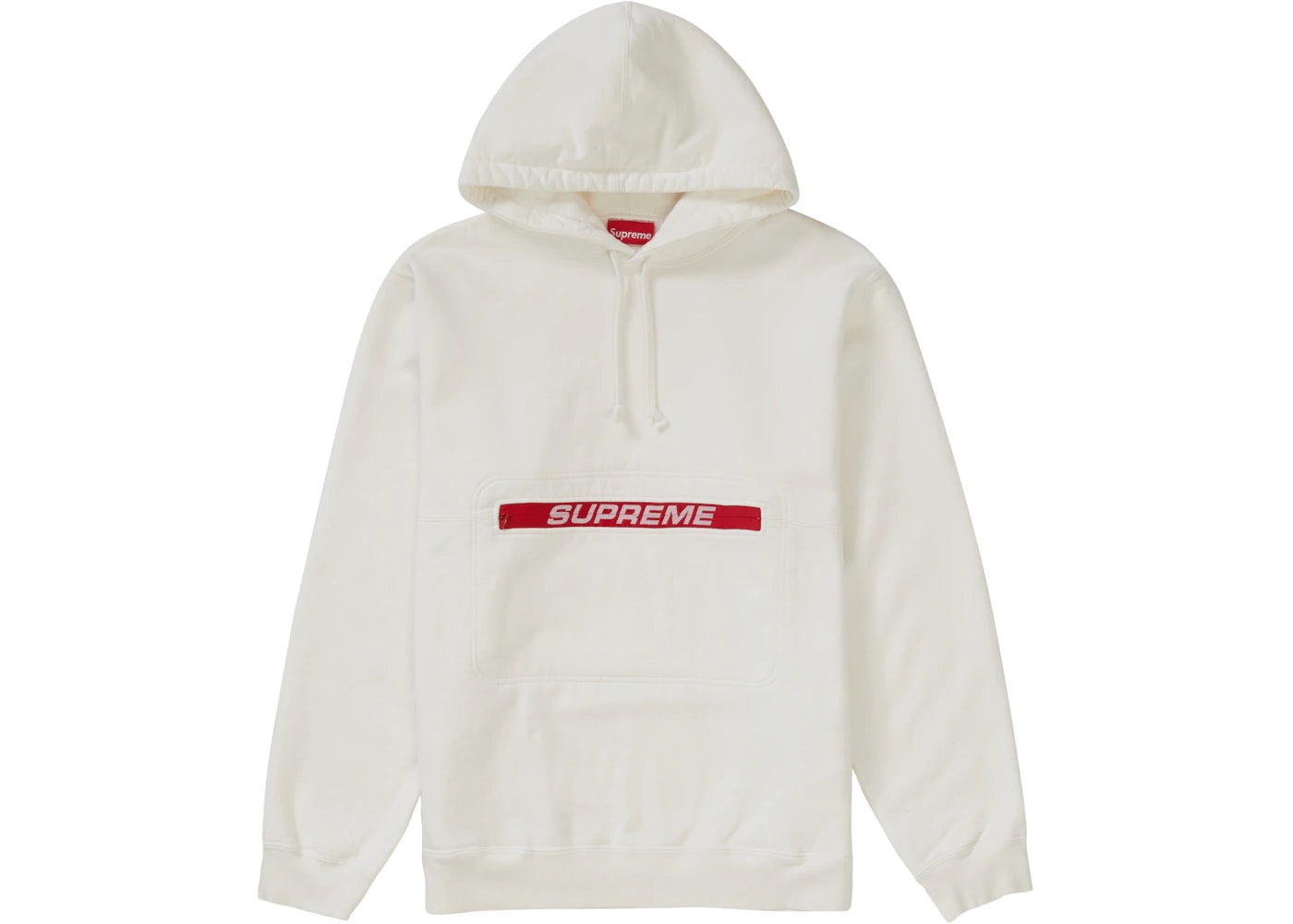 Supreme Zip Pouch Hooded Sweatshirt White