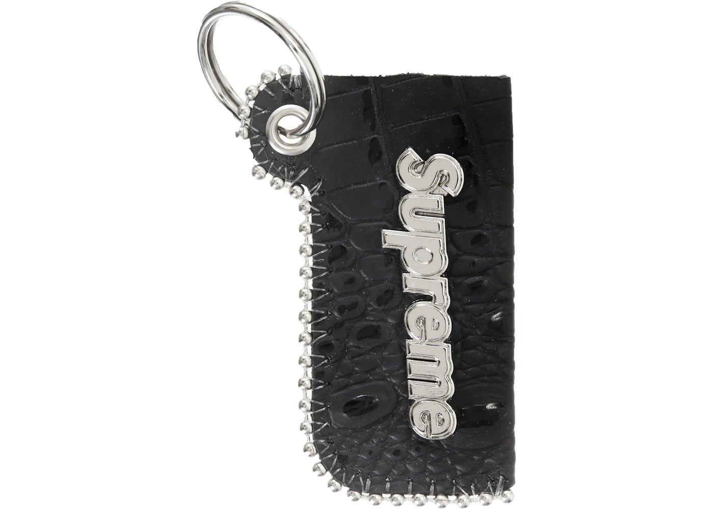 Supreme b.b. Simon Leather Lighter Case Keychain Black