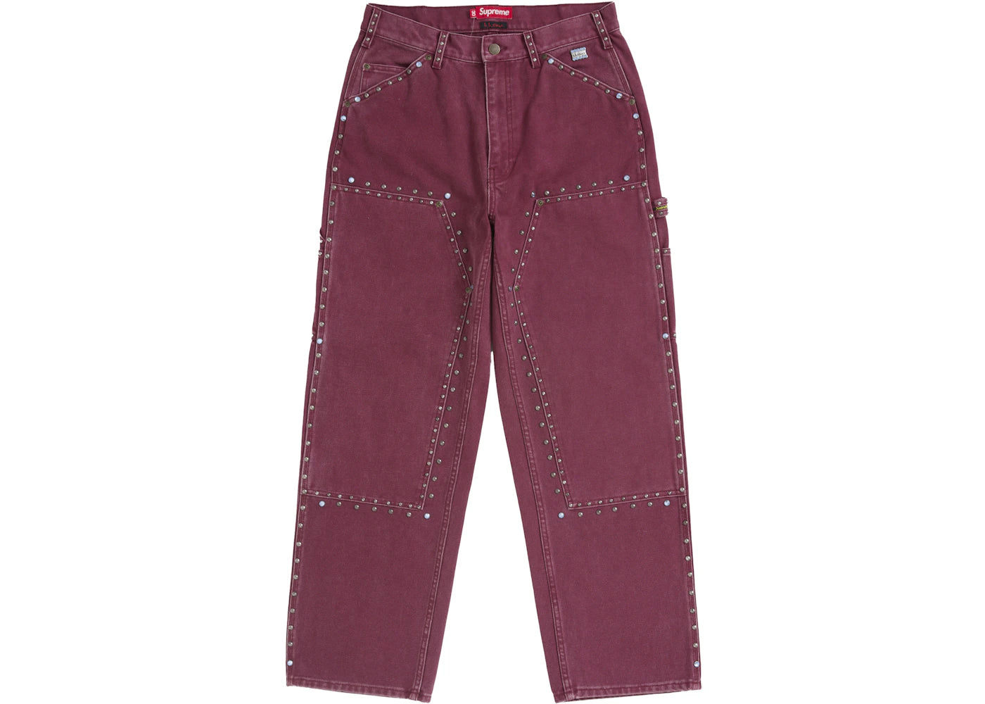 Supreme b.b. Simon Studded Double Knee Painter Pant Burgundy