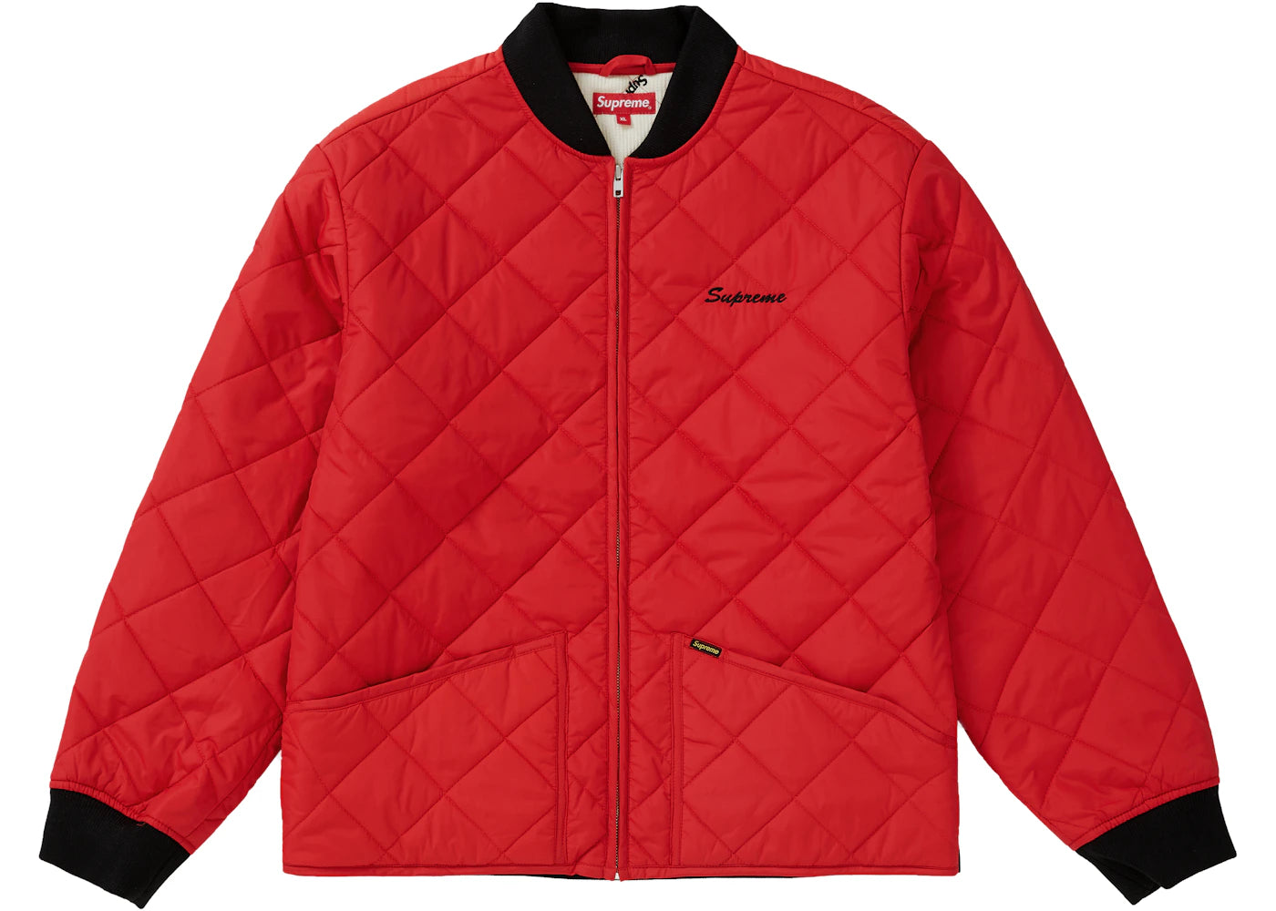 Supreme dead prez Quilted Work Jacket Red