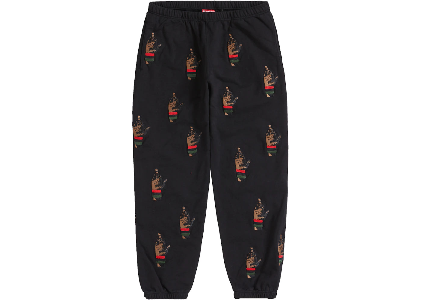 Supreme dead prez RBG Embroidered Sweatpant Black