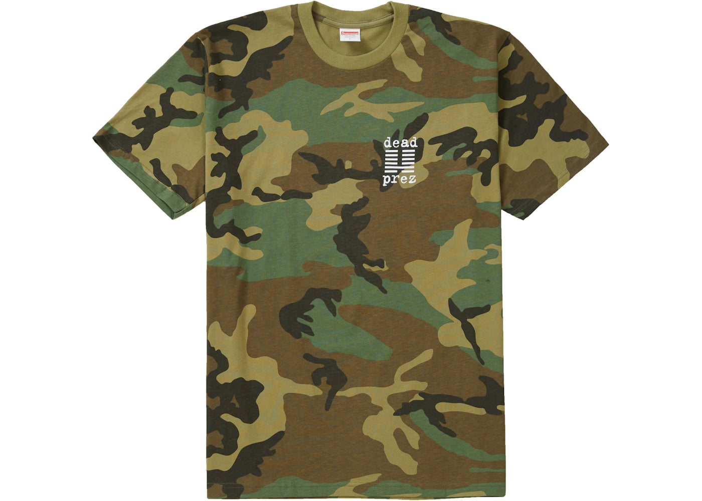 Supreme dead prez Tee Woodland Camo