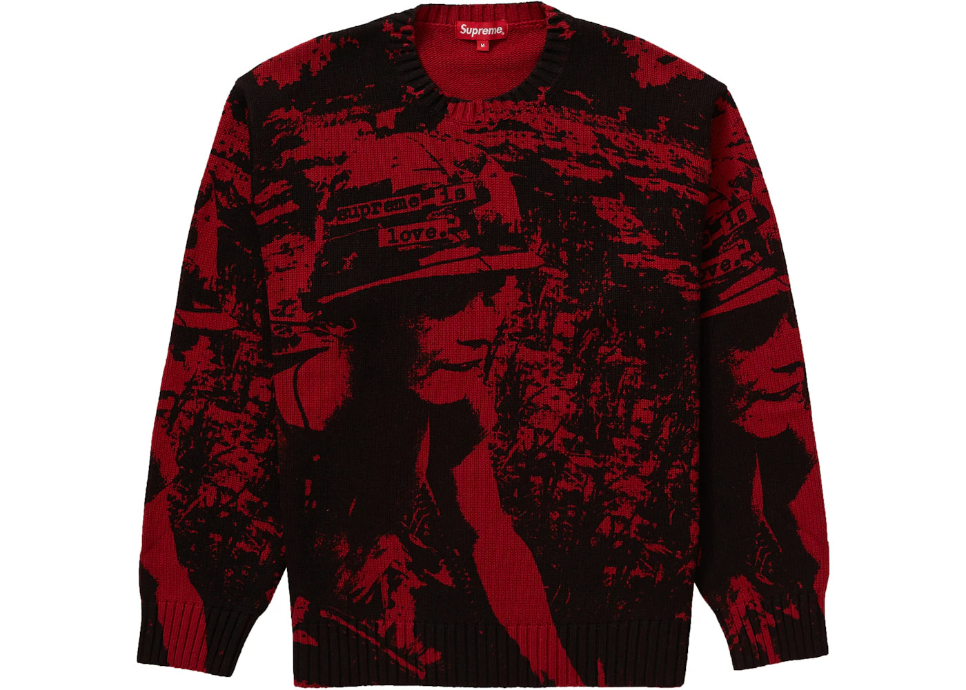 Supreme Supreme is Love Sweater Red