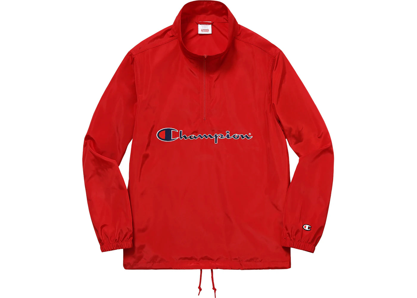 Supreme x Champion Half Zip Pullover Red