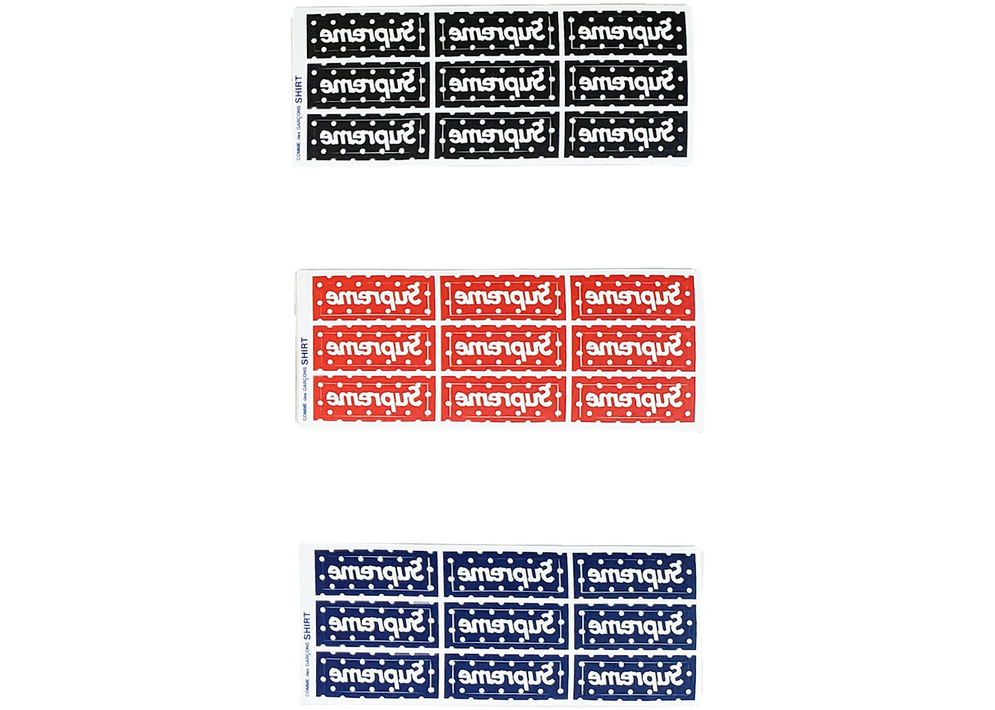 Supreme x Comme Des Garcons Polka Dot MINI Box Logo Sticker Set