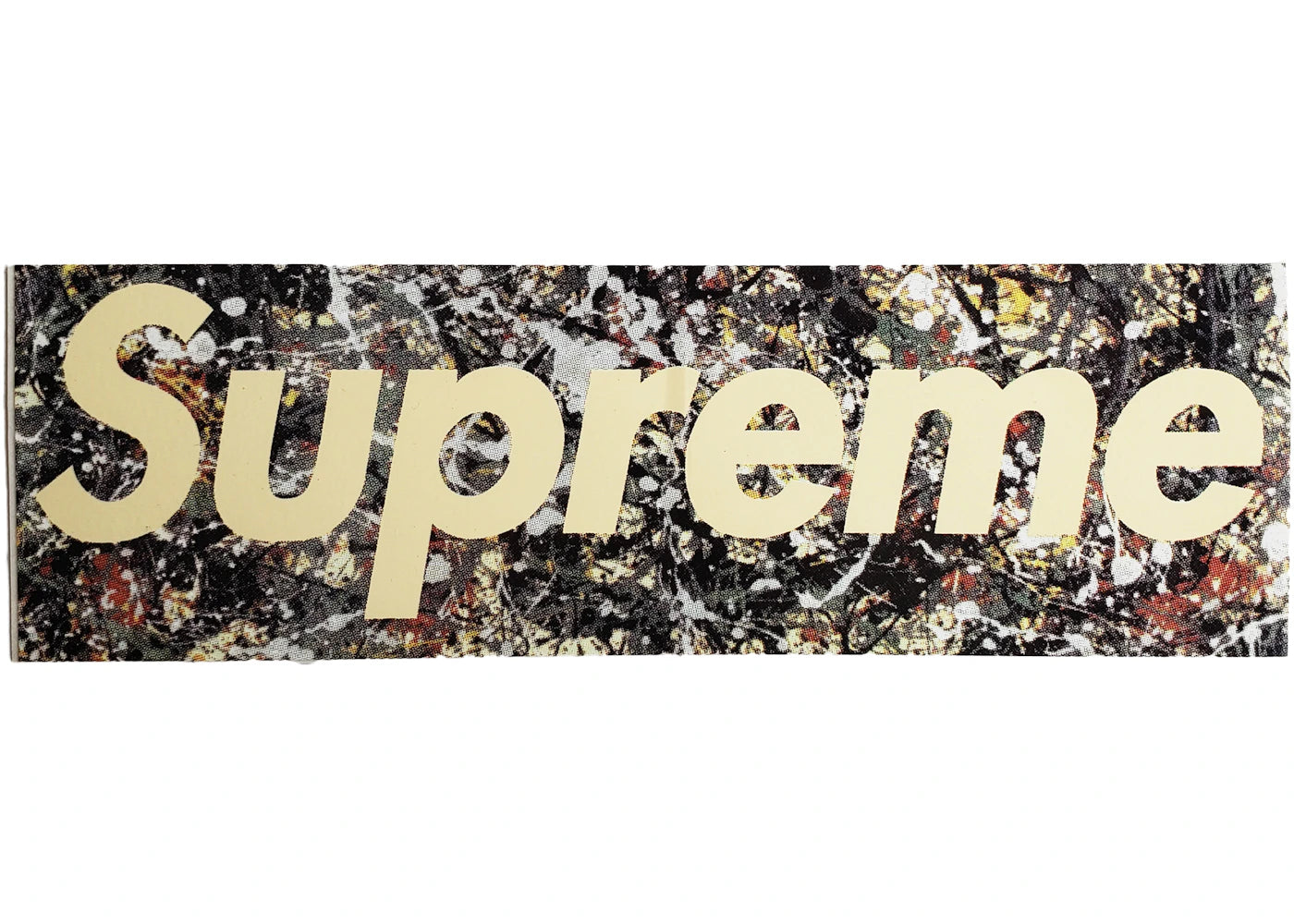 Supreme x Jackson Pollock Box Logo Sticker