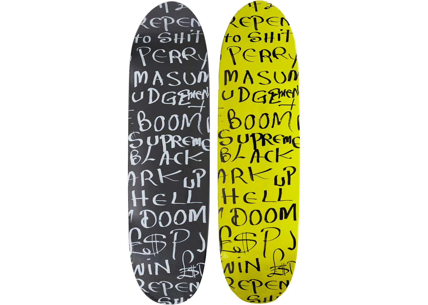 Supreme x Lee Scratch Perry Black Ark Cruiser Deck Black/Fluorescent Yellow Set