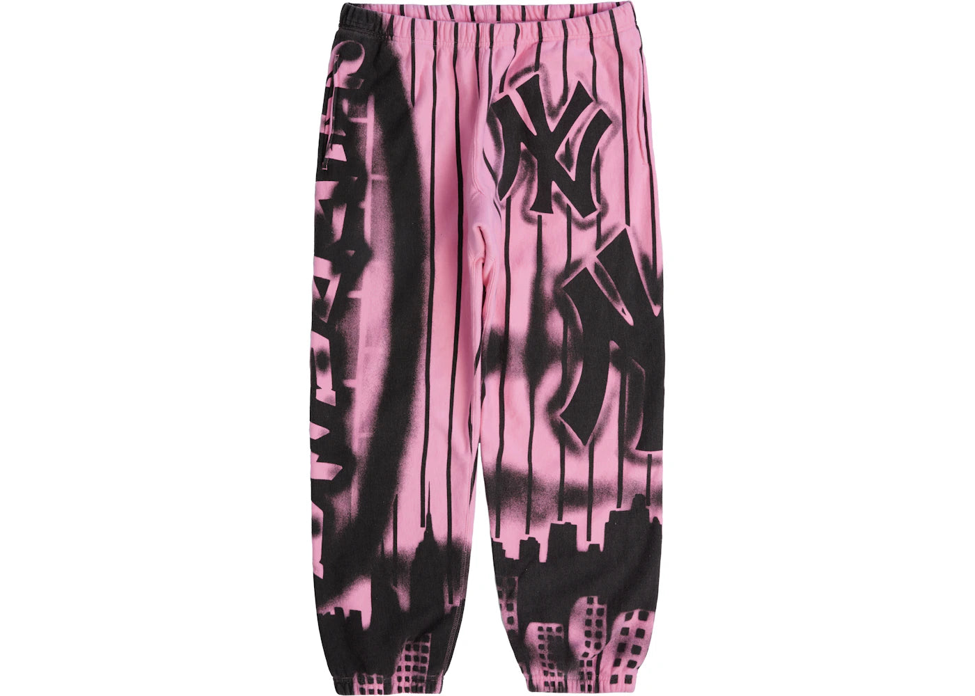 Supreme x New York Yankees Airbrush Sweatpant Pink