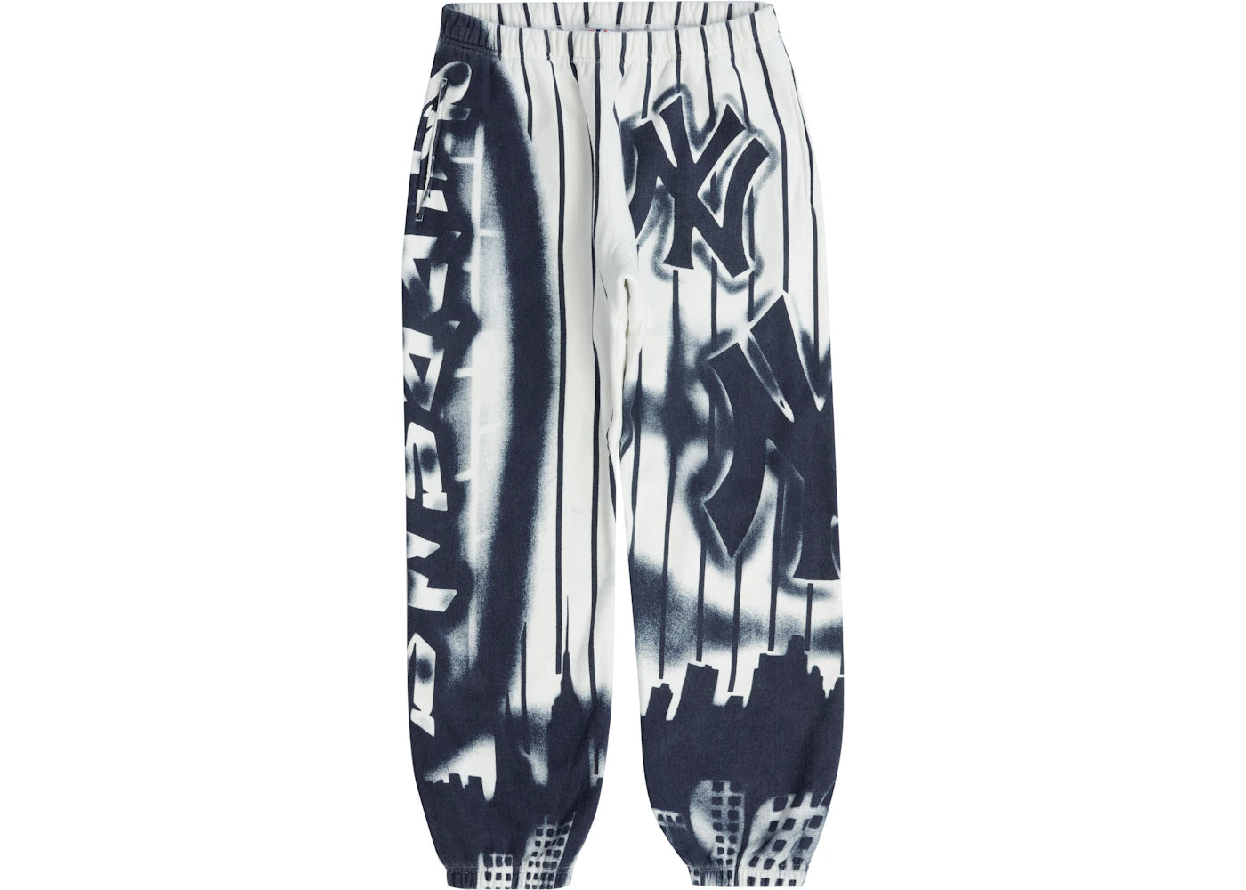 Supreme x New York Yankees Airbrush Sweatpant White