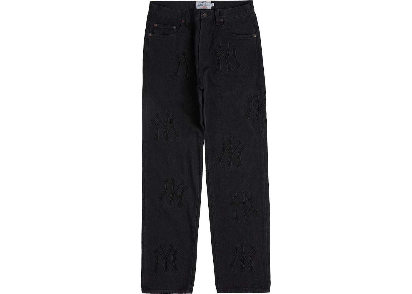 Supreme x New York Yankees Regular Jean Washed Black